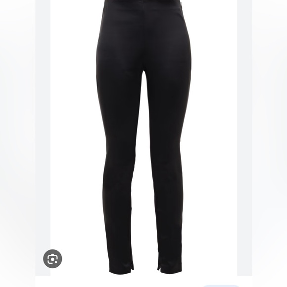 THEORY Black Satin Leggings NWT - Picture 2 of 9